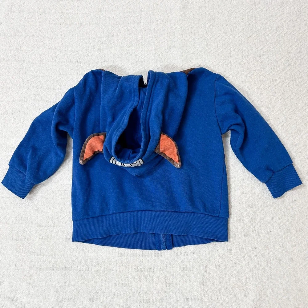 Paw Patrol Chase Jacket Zip Up - 3T - costume, hooded ears, blue, long sleeve